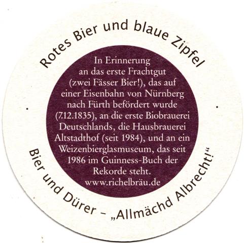 mnchen m-by richel stadt by 24b (rund215-rotes bier-schwarzviolett)